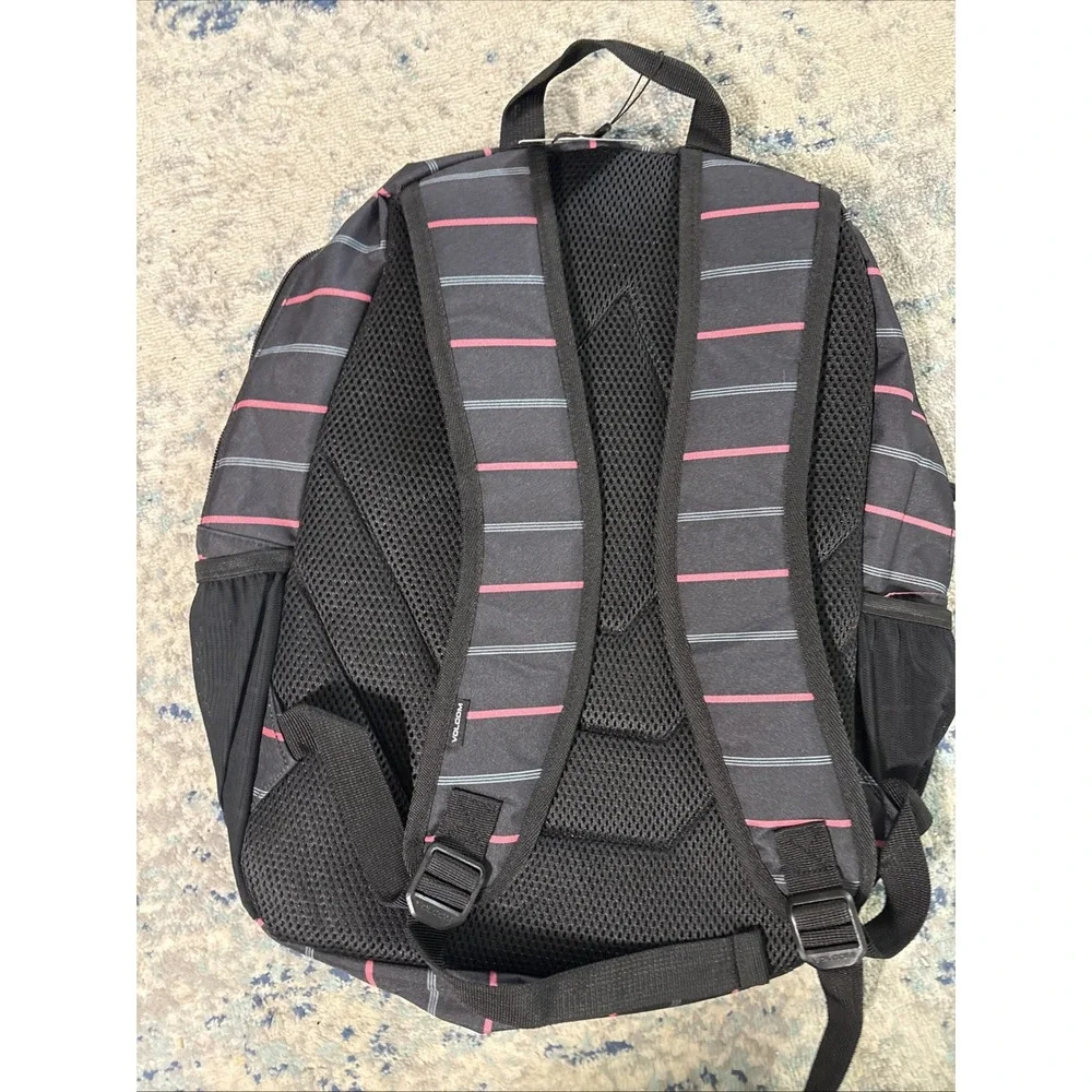 Volcom Sunston Backpack NWT Black Pink Gray $40 Retail See Pics For Details